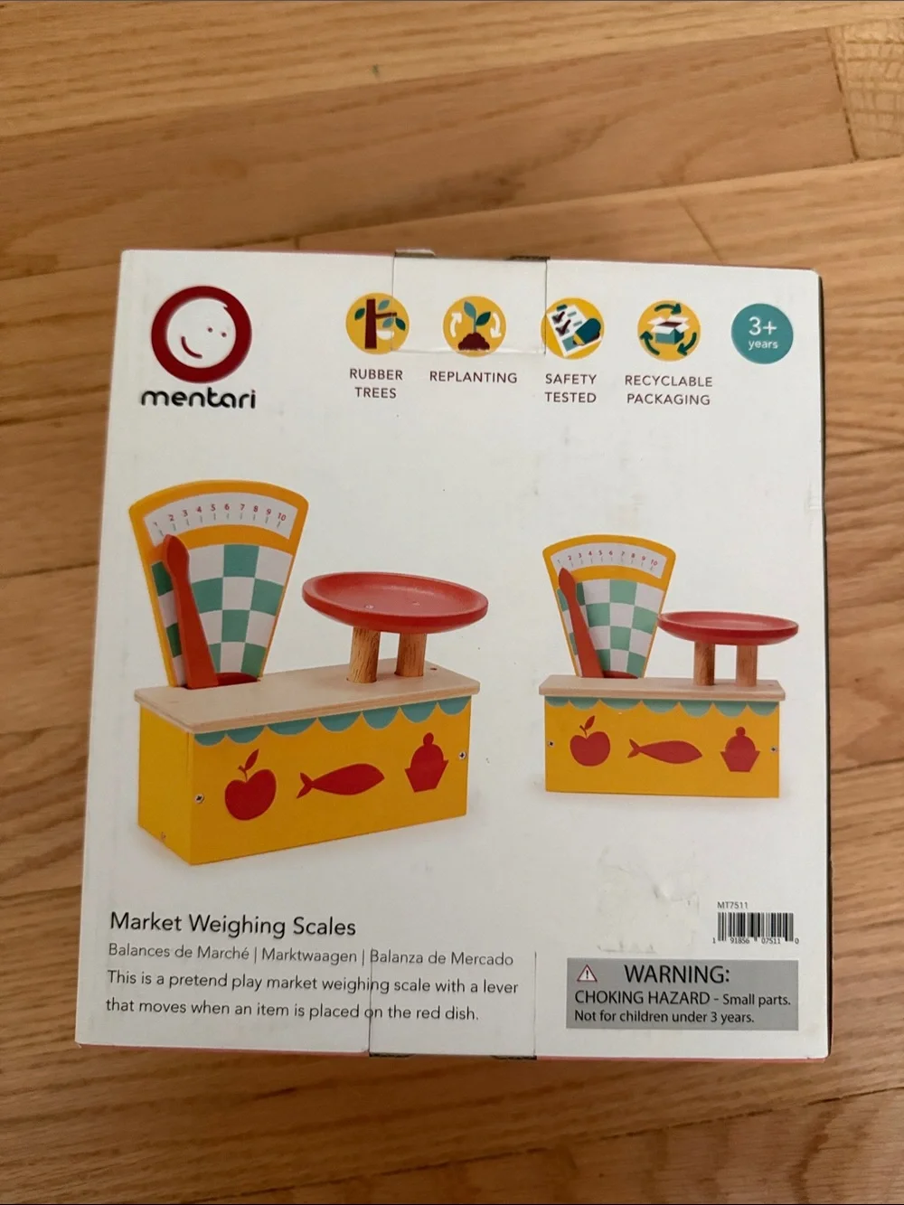 Mentari Yellow Market Weighing Scales Toy for Kids